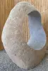 Product image 5 of the product “Garden Object, Unique Riverstone standing cut out big hole,  Height about 140cm. ”